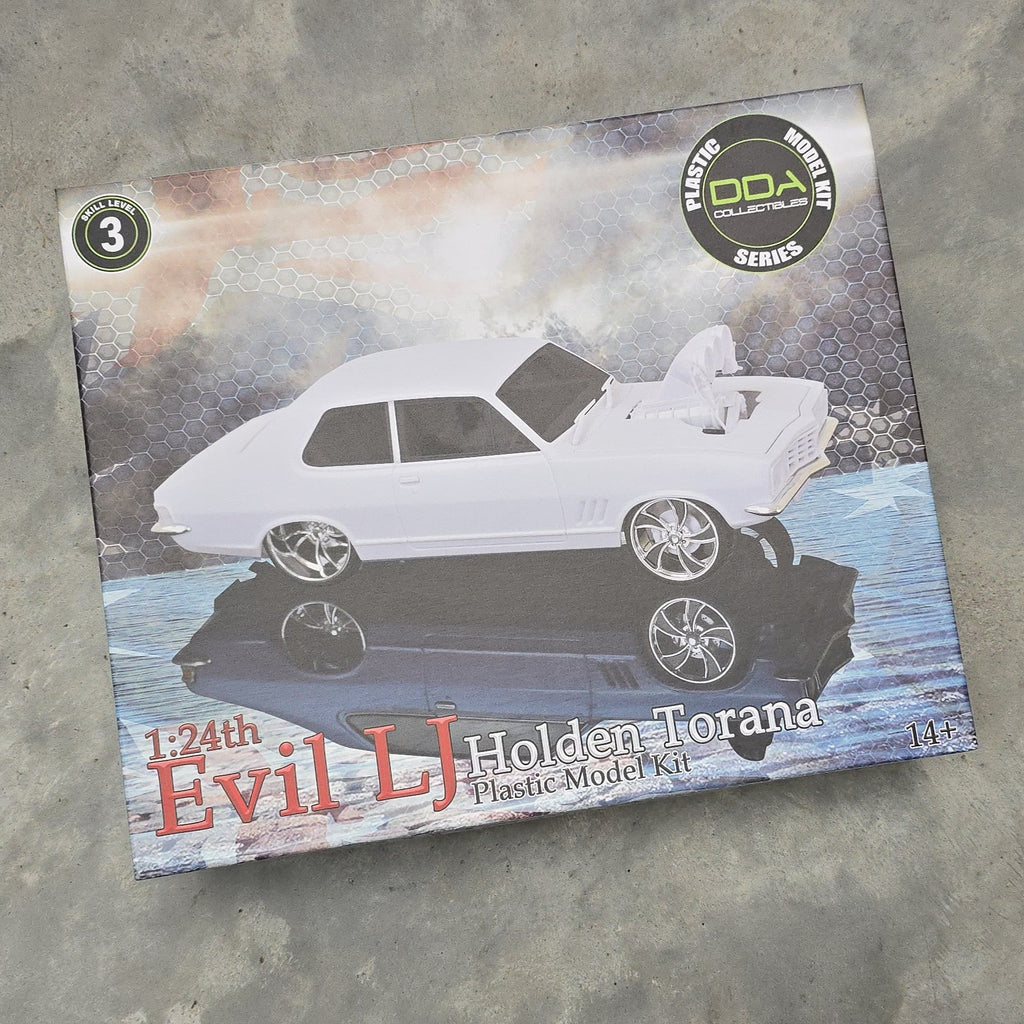 FIRST LOOK : 1/24 LJ Torana Custom 'Evil LJ' Model Kit