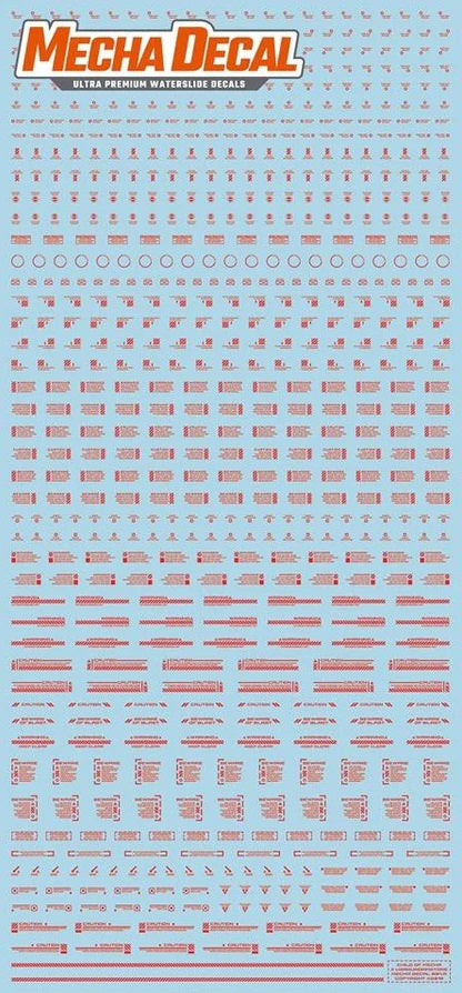 Mecha Decal 001-R USA Gundam x Child of Mecha CARTOGRAF 1/100