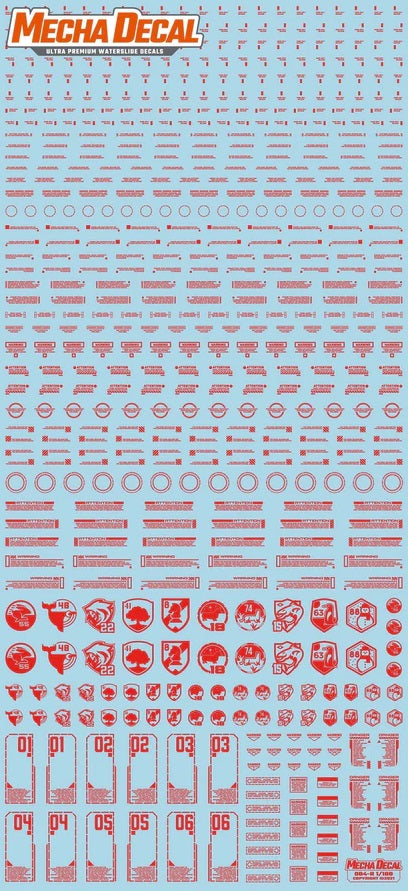 Mecha Decal 004-R USA Gundam x Child of Mecha CARTOGRAF 1/100
