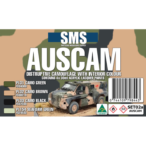 AUSCAM Colour Set **UPDATED SET ** (DISRUPTIVE CAMO + INTERIORS)