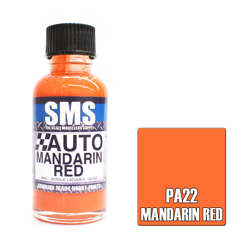Auto Colour MANDARIN RED 30ml