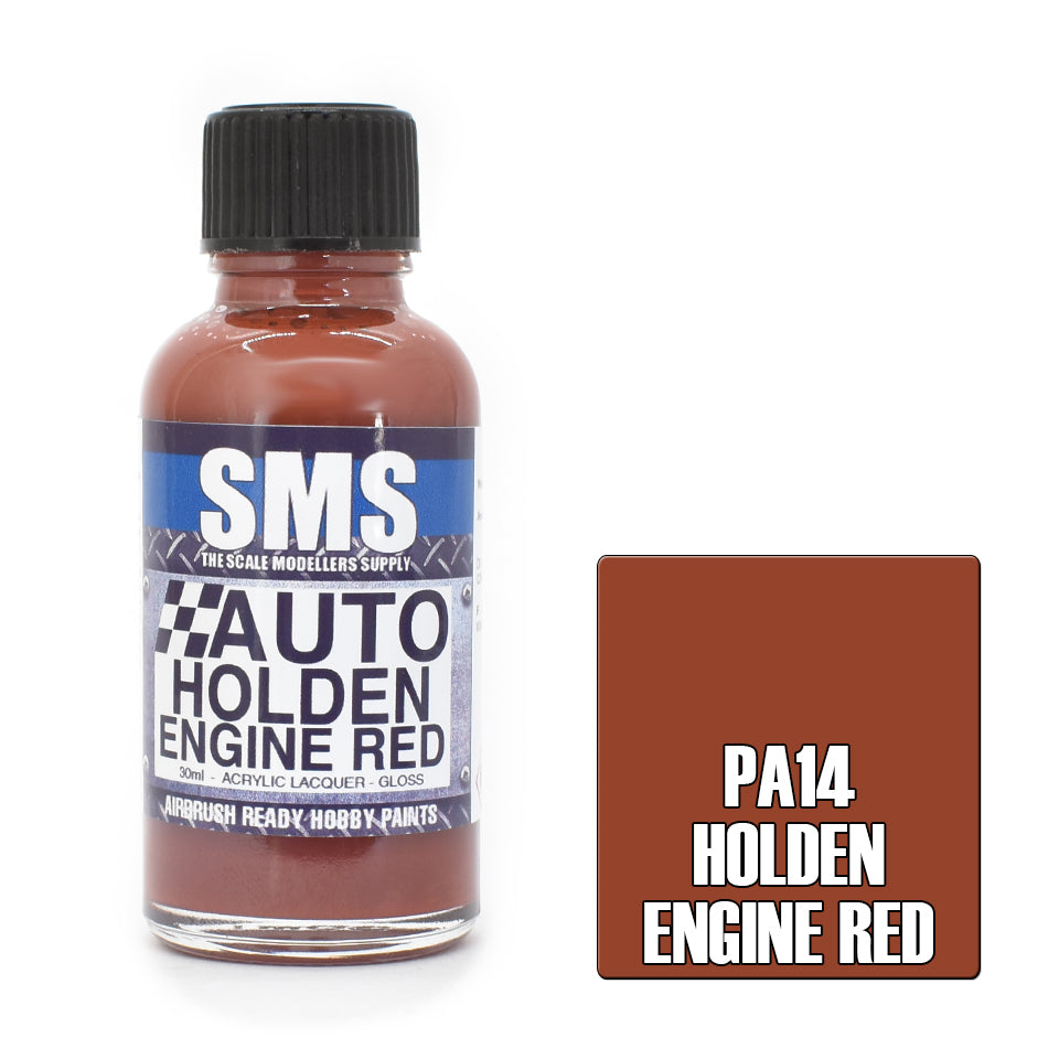 Auto Colour HOLDEN ENGINE RED 30ml (LATE 60s)