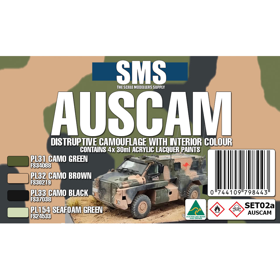 AUSCAM Colour Set **UPDATED SET ** (DISRUPTIVE CAMO + INTERIORS)