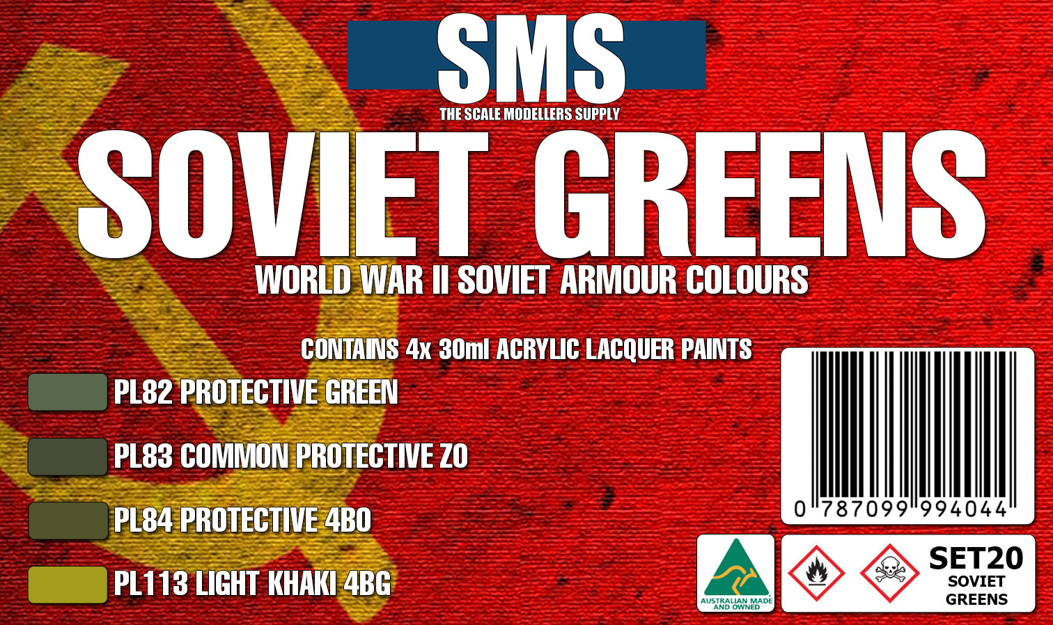 SOVIET WWII GREENS Colour Set