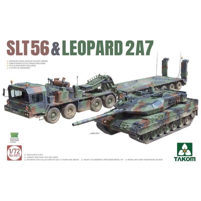 TAKOM 1/72 SLT56 & LEOPARD 2A7 PLASTIC MODEL KIT